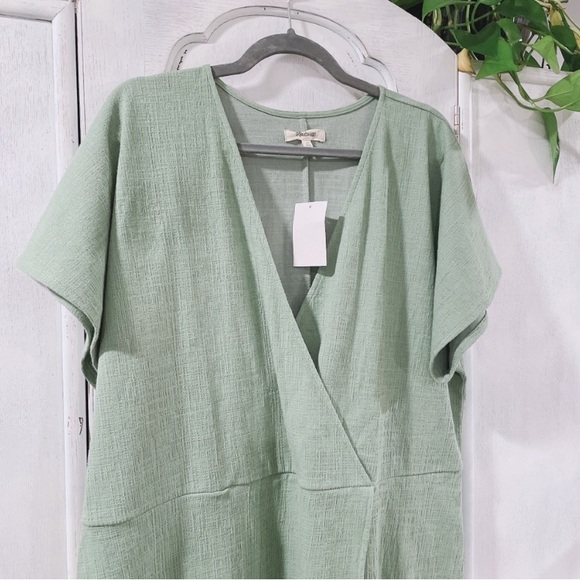 NWT Madewell Sage Green Mini Dress Size 2X - Picture 4 of 7
